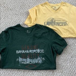 BUNDLE of Banana Republic vneck shirts